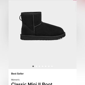 black ugg minis